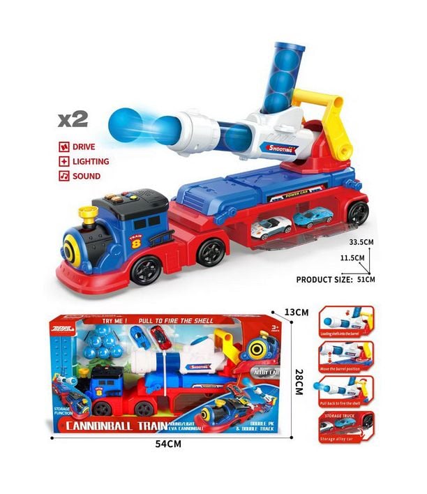 Camion de Transport Masini Metalice, Lansator de Bile, Muzical si lumini 6511110051539 Engros
