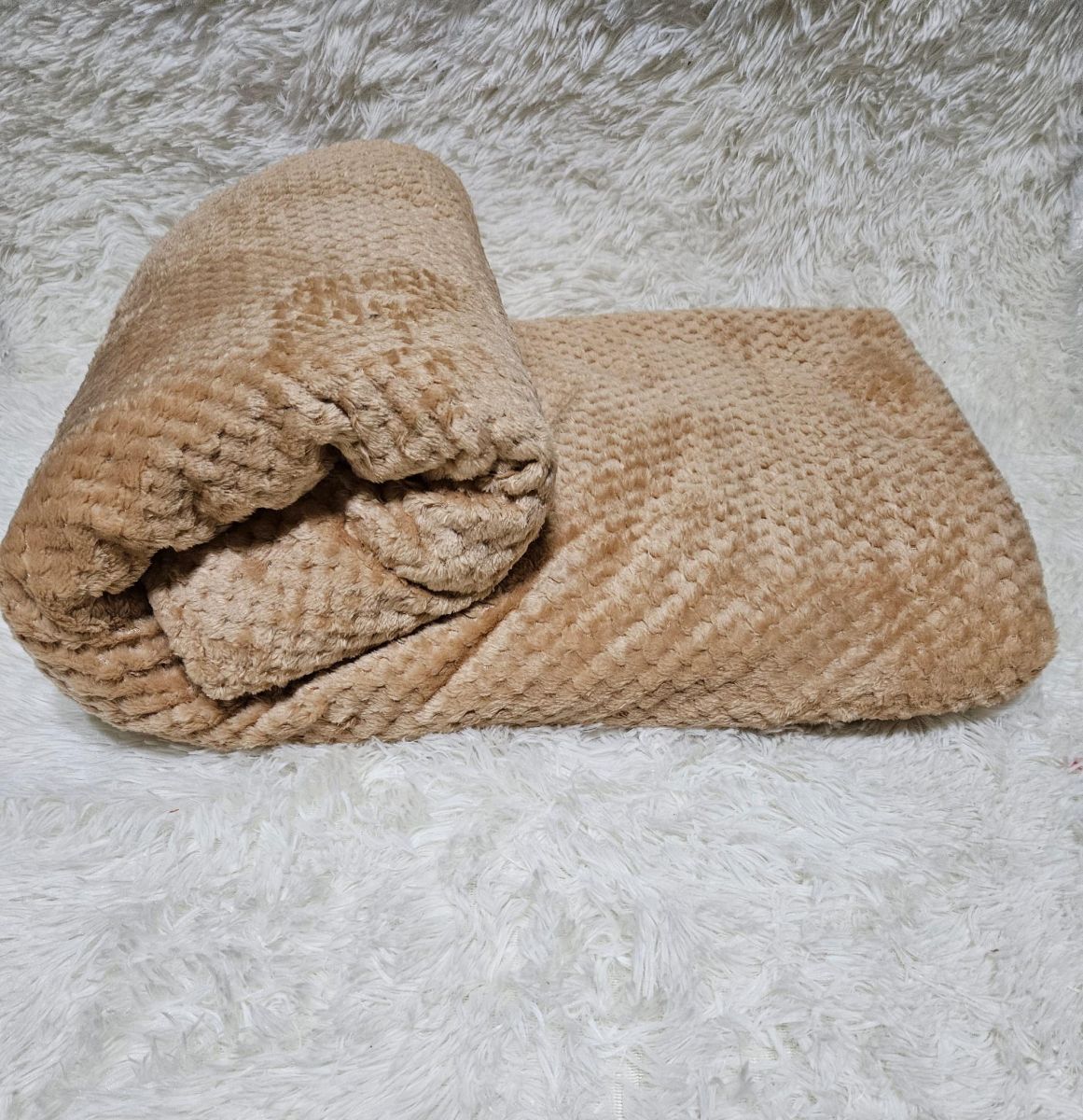 Paturi Gofrate En-Gros, Crem, Material Cocolino de Lux, 200x230 CM, pentru Pat Dublu, UNI
