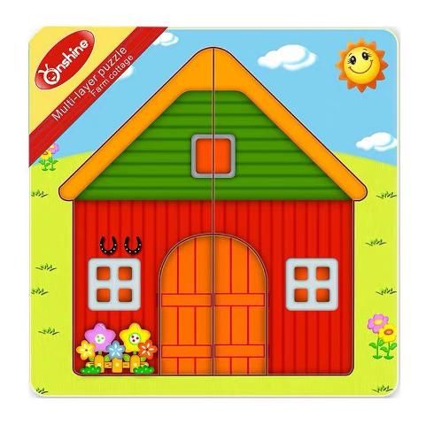 Puzzle lemn suprapus ferma Engros
