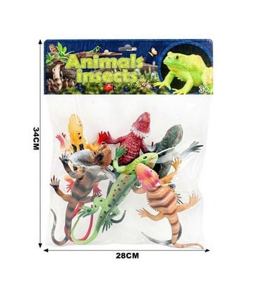 Set de 6 Reptile mari din cauciuc, 23 cm 6511110051645 Engros