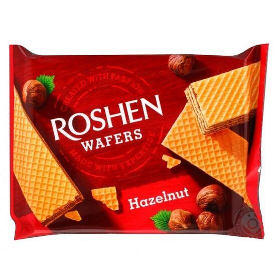 Napolitane Roshen Hazelnut, 216g Engros