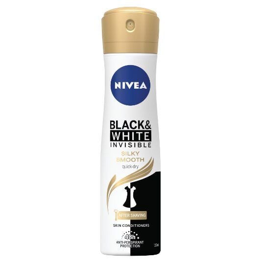 Deodorant spray Nivea Invisible for Black & White Silky Smooth, 150 ml Engros