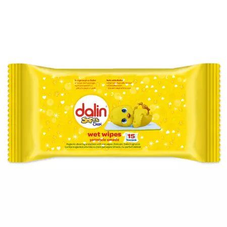 Servetele umede buzunar Soft&Clean, 15 bucati, Dalin Engros