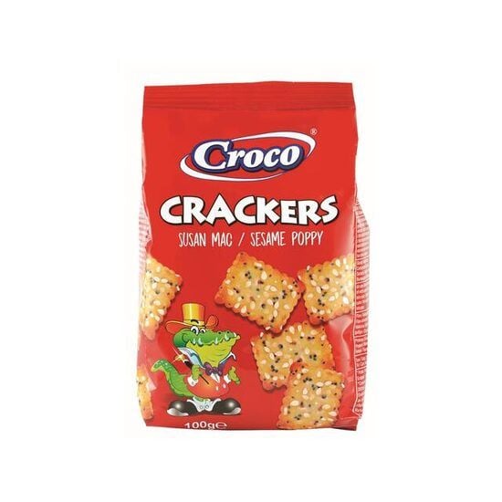Croco crackers cu susan si mac 100 g Engros