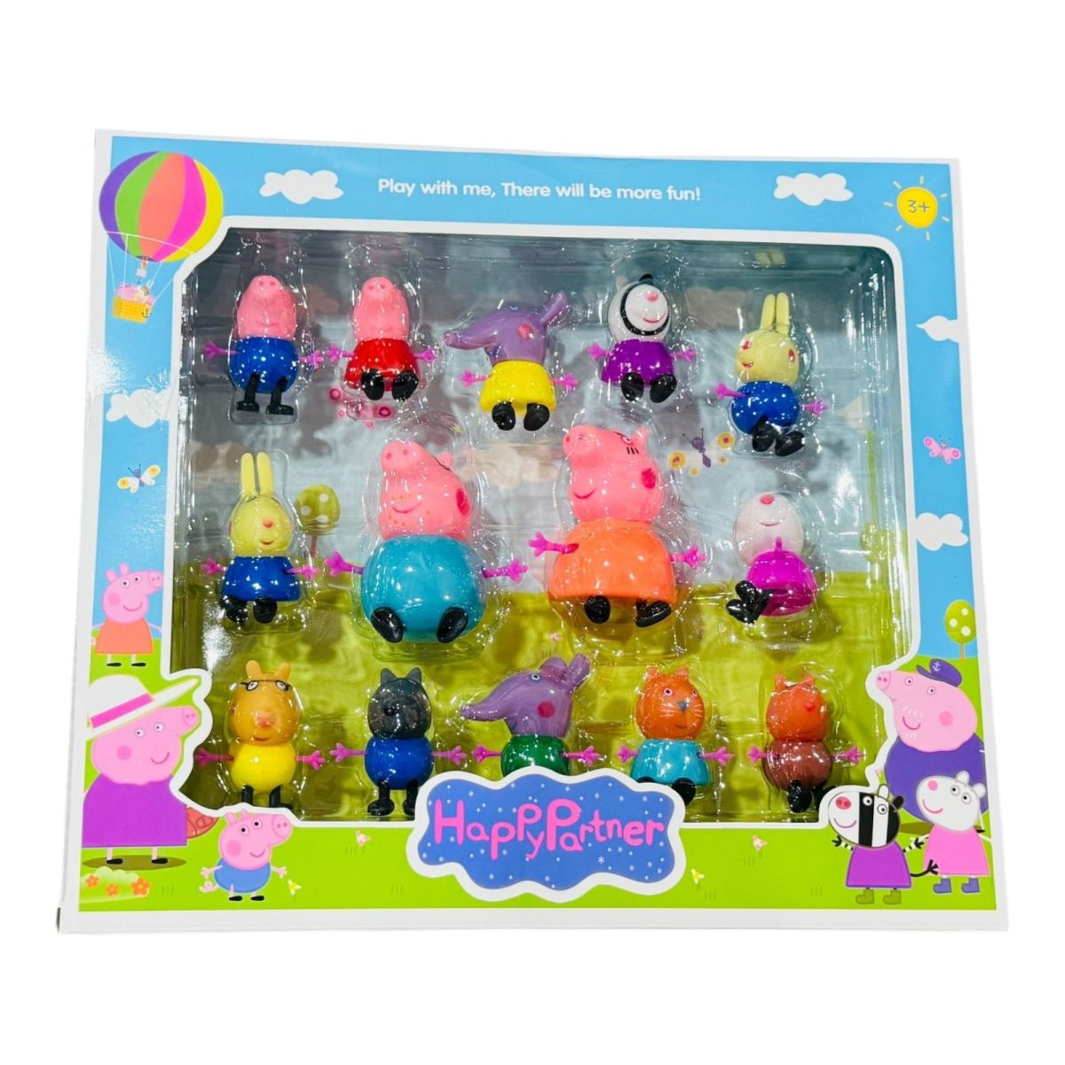 Set 14 figurine Purcelusii nazdravani si prietenii lor, multicolor, 31×28cm, en-gros