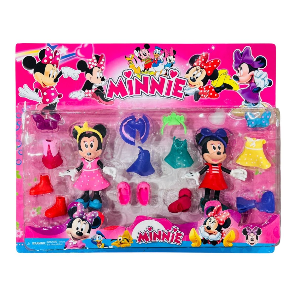 Set 2 figurine Soricica cocheta cu rochite de schimb si accesorii, multicolor, 48×35cm, en-gros