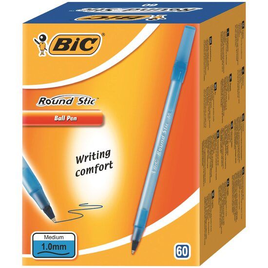 Pix Bic Round Stic Exact albastru, 0.1 mm, 60 bucati Engros