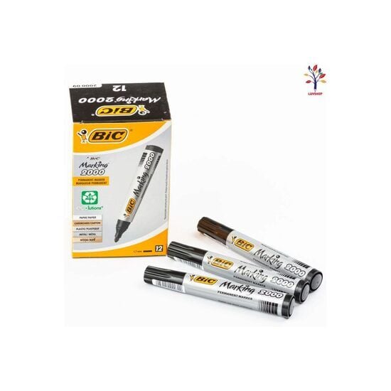 Marker permanent, BIC Marking 2000, negru, 12 bucati Engros