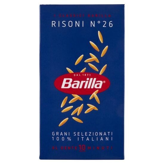 Paste risoni n. 26, Barilla 500 g Engros