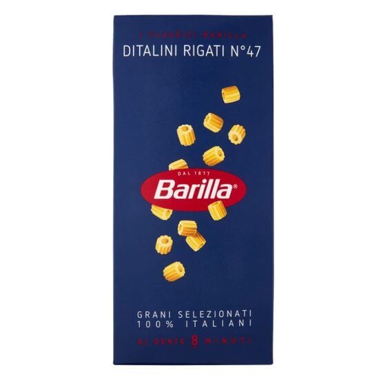 Paste Ditalini Rigati n.47, Barilla , 500g Engros