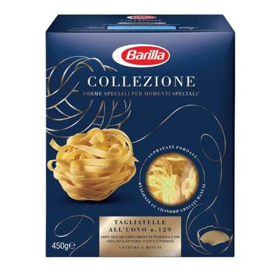 Paste lungi cu ou (tagliatelle), Barilla, 450g Engros