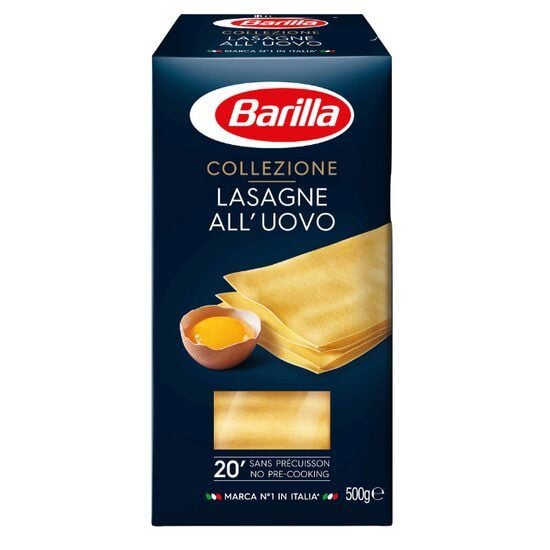 Paste scurte cu ou lasagna, Barilla, 500g Engros