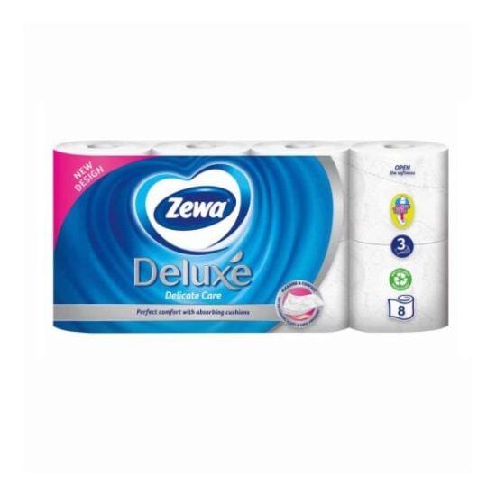 Hartie igienica Delicate Care Zewa Deluxe , 3 straturi, 8 role Engros