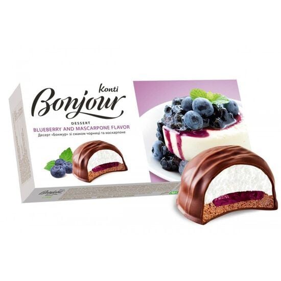 Bomboane de ciocolata cu crema de mascarpone si fructe Bonjour Konti, 232 g Engros