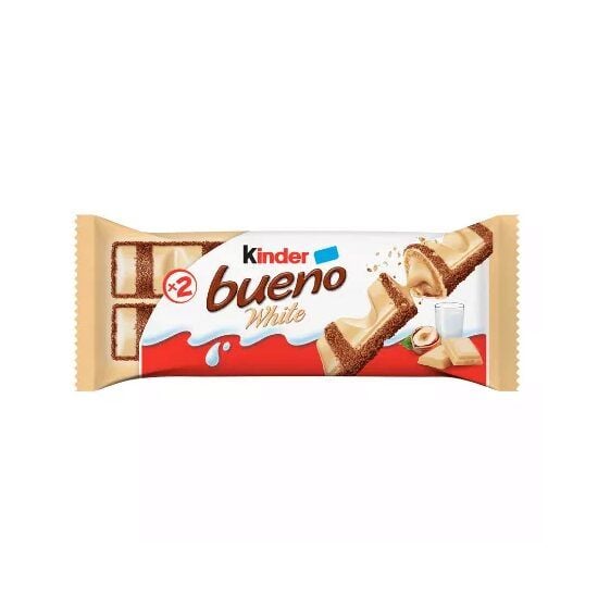 Napolitana glazurata cu ciocolata alba Bueno 39g Kinder Engros