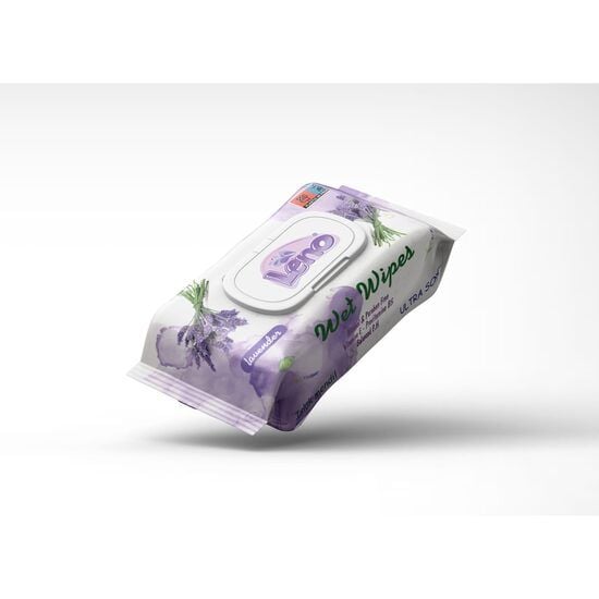 Servetele umede Leno cu parfum de lavanda, 120 bucati Engros
