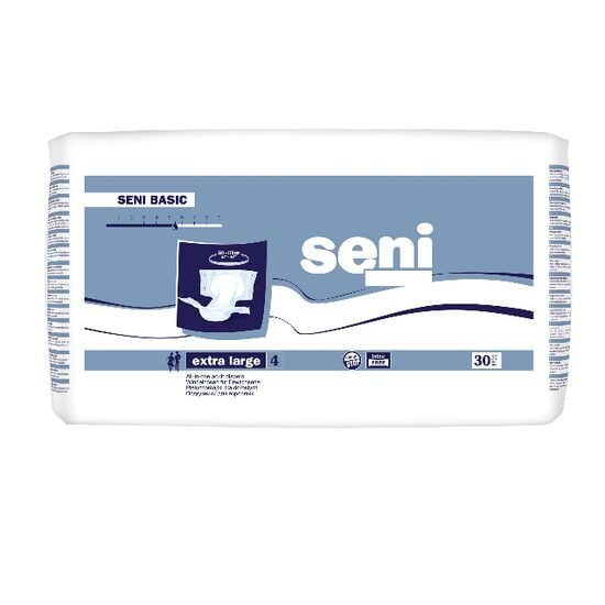 Scutece Adulti Seni Basic Extra Large 4, 30 Bucati Engros