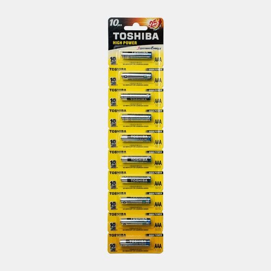 Set 10 baterii alcaline Toshiba R6/AA Engros