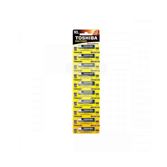 Set 10 baterii alcaline Toshiba R3/AAA Engros