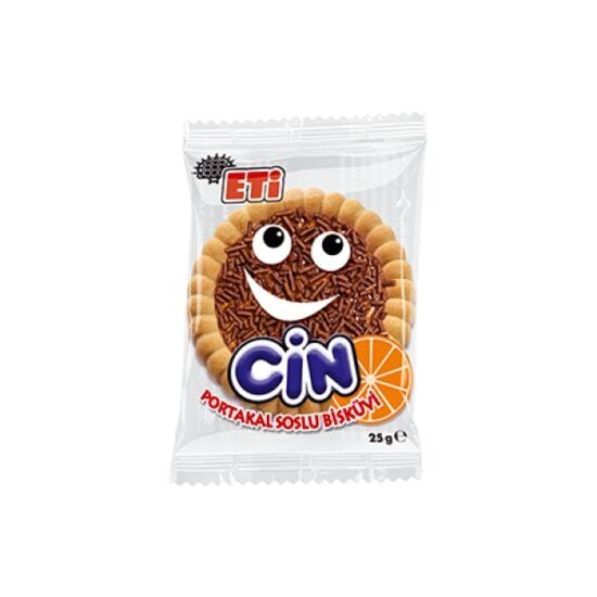 Biscuite cu jeleu de portocale si granule de ciocolata Eti Cin 25 g Engros