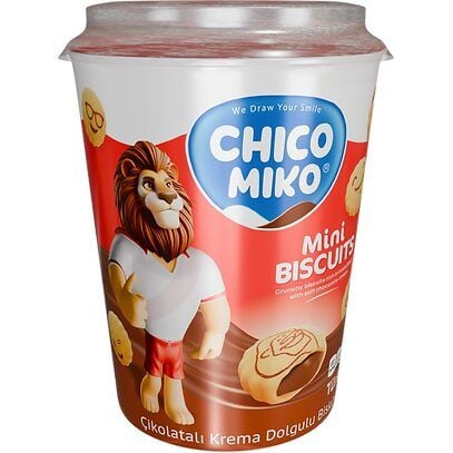 Biscuiti umpluti cu crema de ciocolata Chico Miko 125 g Engros