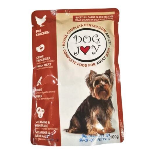 Plic hrana umeda catel DOG JOY Adult Pui,100 g Engros