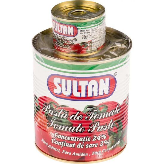 Pasta de tomate Sultan 800g+70g Engros