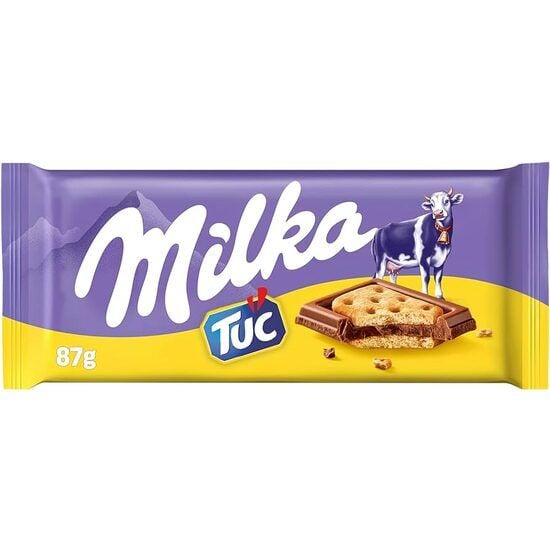 Ciocolata cu biscuiti Tuc, Milka, 87 g Engros
