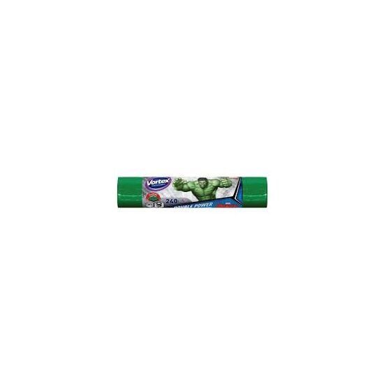 Saci gunoi Ultra Strong, 2 straturi, plastic, 240Lx5 buc., Hulk Vortex Engros
