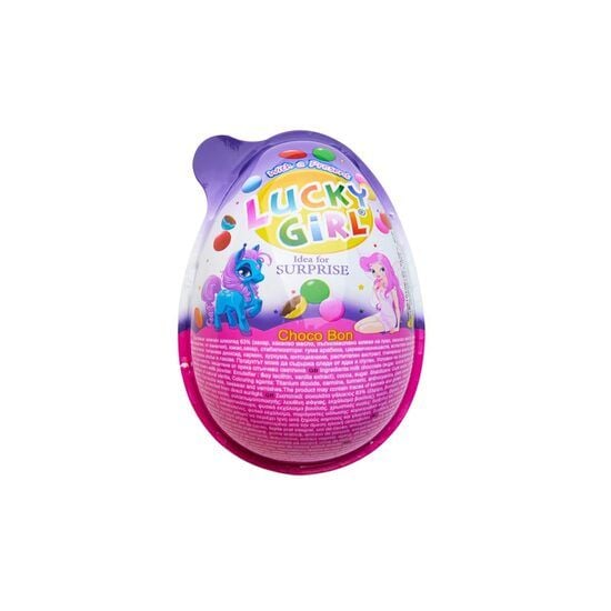 Set 24 x Ou de ciocolata cu surpriza Luck Girl 15 g Engros