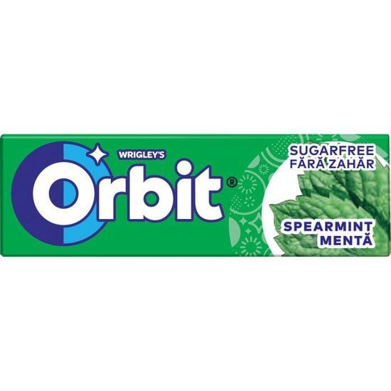 Orbit Spearmint guma de mestecat cu aroma de menta 10 buc 14 g Engros