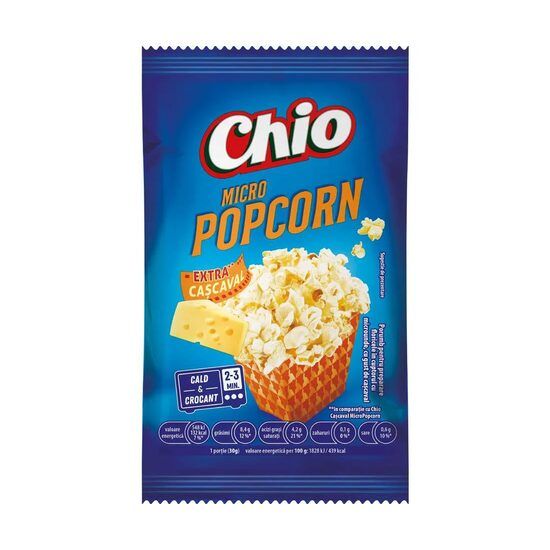 Popcorn microunde cu gust intens de cașcaval Chio 80g Engros