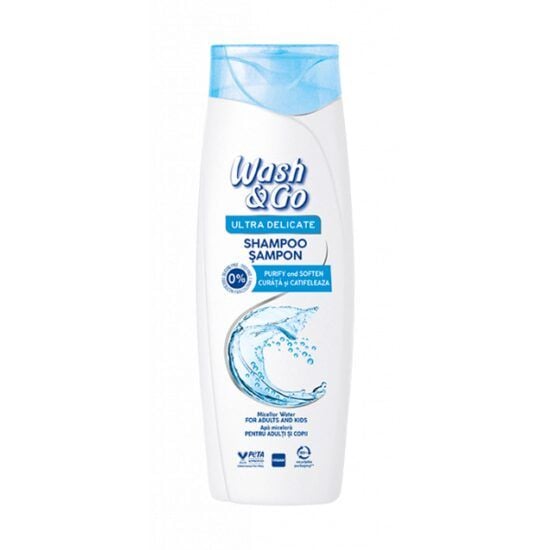 Sampon Wash&Go Micellar Water, 360ml Engros