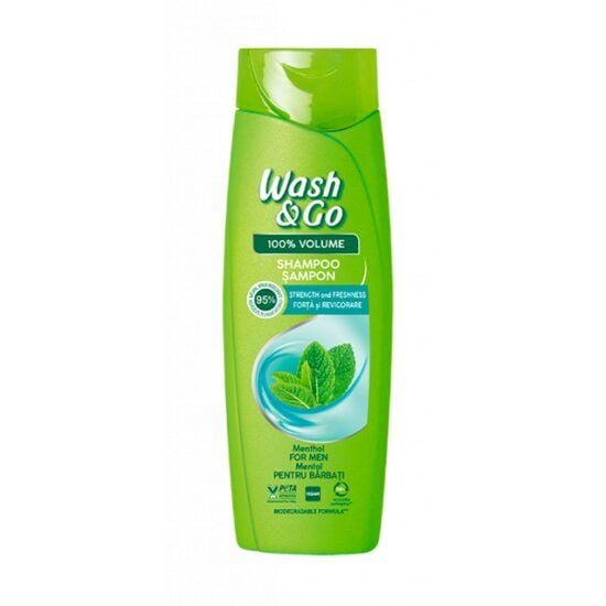 Sampon Wash&Go cu extract de menta, 360 ml Engros