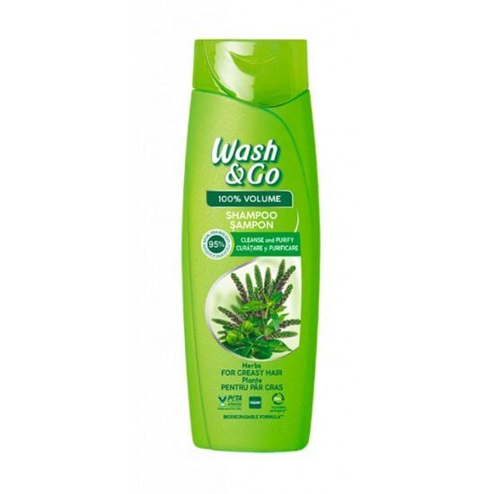 Sampon pentru curatare si purificare Wash & Go Herbs 180 ml Engros