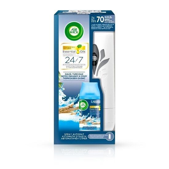 Odorizant AIRWICK Fresh Matic Max + Rezerva 250 ml, Turquoise Oasis Engros