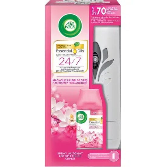 Odorizant AIRWICK Fresh Matic Max + Rezerva 250 ml, Magnolie Engros