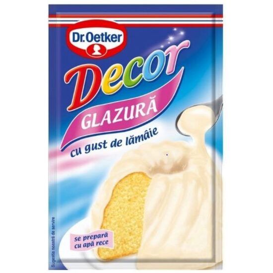 Mix pentru glazură cu gust de lămâie Dr Oetker 100g Engros