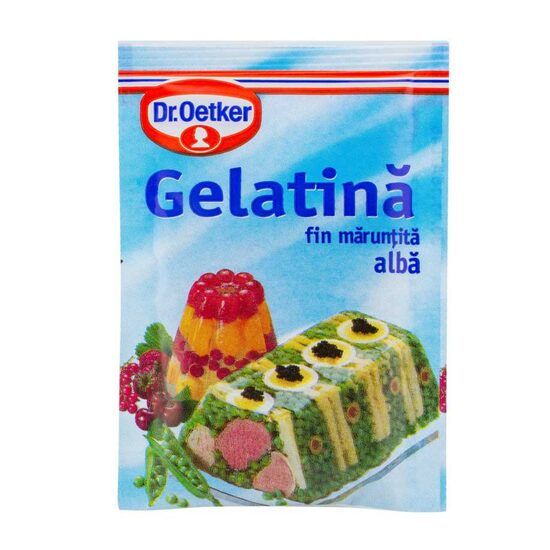 Gelatină fin mărunțită albă Dr Oetker 10g Engros