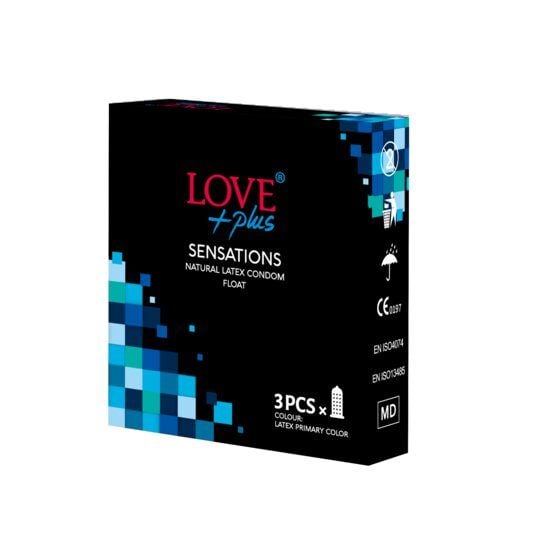 Prezervative Love Plus Sensations 3bucati Engros