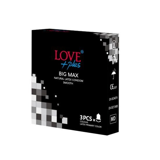 Prezervativ Love Plus Big Max, 56 mm diametrul, 3buc Engros