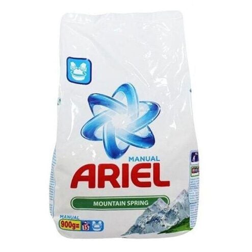 Detergent Ariel Manual Mountain Spring, 900 g Engros