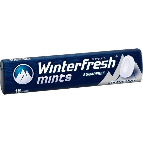 Winterfresh Mints Strong Mint bomboane mentolate cu aroma de menta 16 buc 28 g, 24 bucati Engros