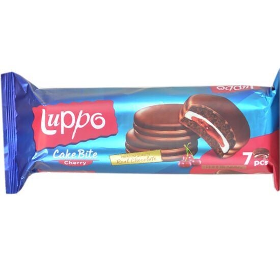 Prăjitură Luppo Cake Bite cu cremă de visine, 182g Engros