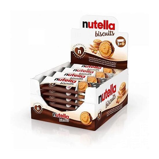 Biscuiti cu crema de alune si cacao Nutella T3 42g Engros