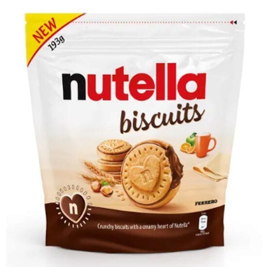 Biscuiti cu Crema de Alune si Ciocolata T14 Nutella, 193g Engros