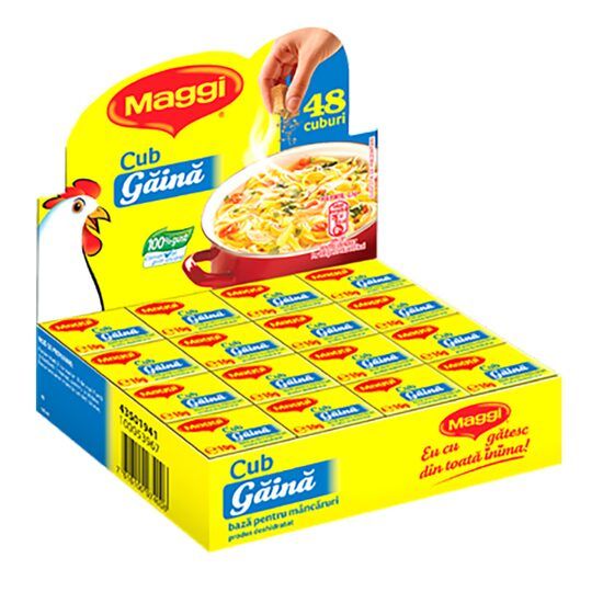 Cub Gaina 48 x 10 g, Maggi, 48 bucati Engros