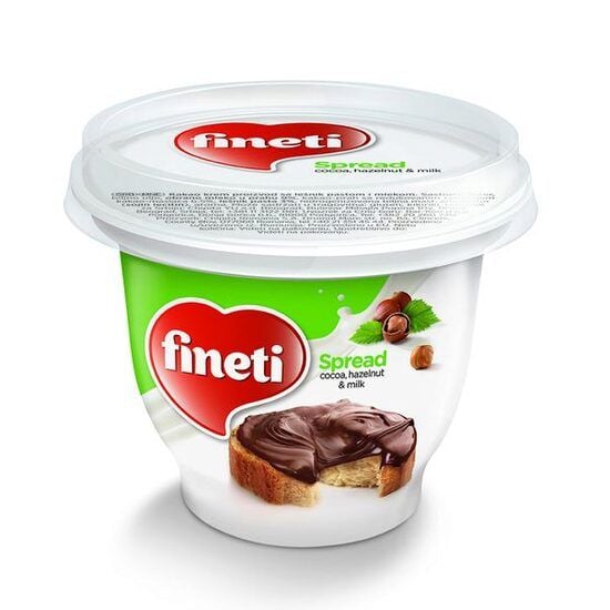 Crema tartinabila Fineti cu cacao, alune de padure si lapte 200g Engros