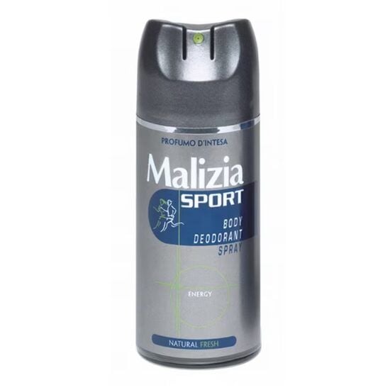 Deodorant body spray Malizia Sport Natural Fresh 150ml Engros