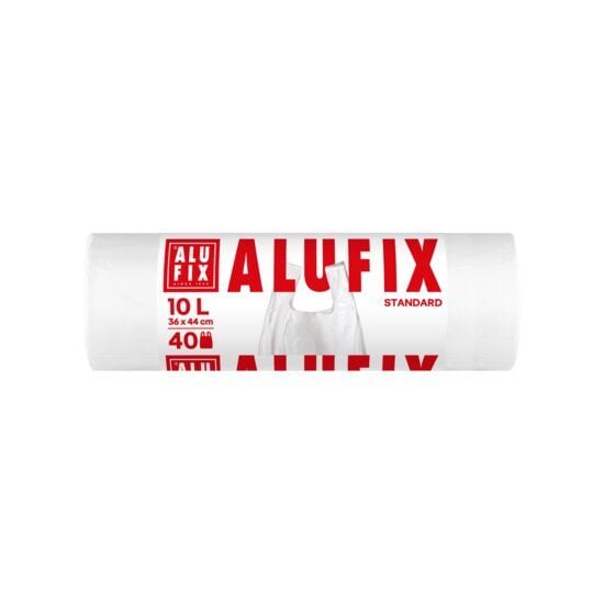 Saci de gunoi cu inchidere tip maner, Alufix, 10L 36x44cm, 40 bucati Engros